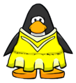 The Yellow Cheerleader Outfit on a player card.