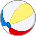 Beach Ball, a hand item released in Club Penguin during the Teen Beach Movie Summer Jam.