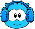 The Blue Earmuffs seen on a puffle card.