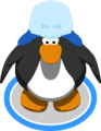 The Blue Holiday Cap in-game.