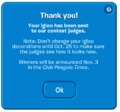The message that shows after you hit the "Yes" button from the 1st picture.
