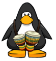 The Conga Drums on a player card.