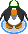 The Green Ball Cap in-game.