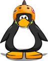 The Orange Skate Spike Helmet on a player card.