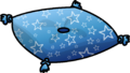 Blue pillow with stars