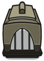 The Puffle Carrier oriented towards center.