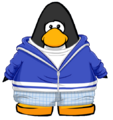 The Seacats Blue Outfit on a player card.