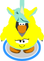 The Yellow Unicorn Hoodie in-game.
