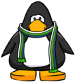 The Green and Blue Scarf on a player card.