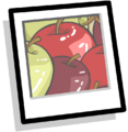 The Apples Background in the inventory.