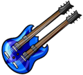 Blue Double Necked Guitar Secret item