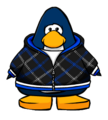 The Crosshatch Hoodie in-game.