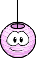 The Happy Lantern as a pink puffle.