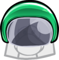 Green Bobsled Helmet