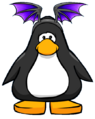 The Purple Bat Wings on a player card.