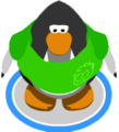 The Green Skater Shirt in-game.