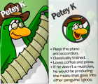 Petey K in the Club Penguin Times