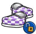 Purple Checkered Shoes