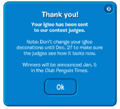 The message that shows after you hit the "Yes" button from the 1st picture.