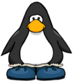 The Blue Winter Boots on a player card.