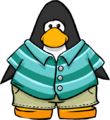 The Sea Green Outfit on a player card.