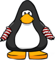 The Candy Cane Wing-Warmers on a player card.