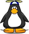A penguin wearing a Blue Propeller Cap.