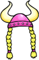 Pink Viking Helmet