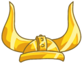Solid Gold Viking Helmet