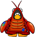 The Lobster Costume on a player.