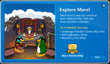 The sign non-members get when they try to enter the Volcano before 2013 (note the Fire Suit and sandals).