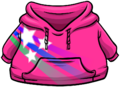 Pink Hoodie with white stars