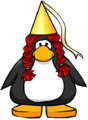 The Gold Princess Hat on a player card.