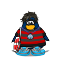 A cutout of my penguin.