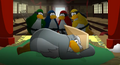 The scene where it is discovered that Sensei was awake the whole time.