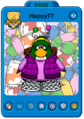 Happy77's player card.