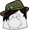 Brown Striped Fedora