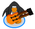The Orange Double Necked Guitar in-game.