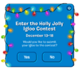 The message that comes up when you clicked the "Submit" button.