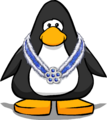 The Merry Walrus Medal on a player card.