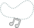 Platinum Note Necklace