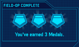 The three medals you recieve after defeating Herbert.