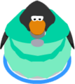 The Seafoam Dress in-game.