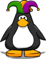 The Court Jester Hat on a player card.