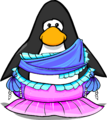 The Blue Mermaid Costume on a player card.