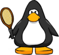 The Tennis Racket on a player card.