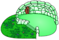 The Green Clover Igloo in-game.
