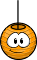 The Happy Lantern as an orange puffle.