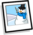 Snowman Background icon.