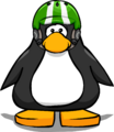 The Alpine Helmet on a player card.